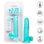 Size Queen 6 Inch - 15.25 Cm - Blue - Image 9