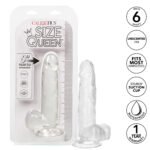 Size Queen 6 inch/15.25 Cm - Clear - Image 11