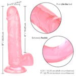 Size Queen 6 inch/15.25 Cm - Pink - Image 9