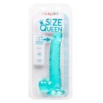 Size Queen 8 Inch Dildo with Suction Cup Base – Blue - Image 4