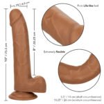 Size Queen 8 inch/20.25 Cm - Brown - Image 9