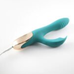 Maia Novelties Skyler Silicone Bendable Rabbit Vibrator – Green - Image 2