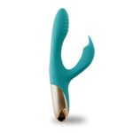 Maia Novelties Skyler Silicone Bendable Rabbit Vibrator – Green - Image 7
