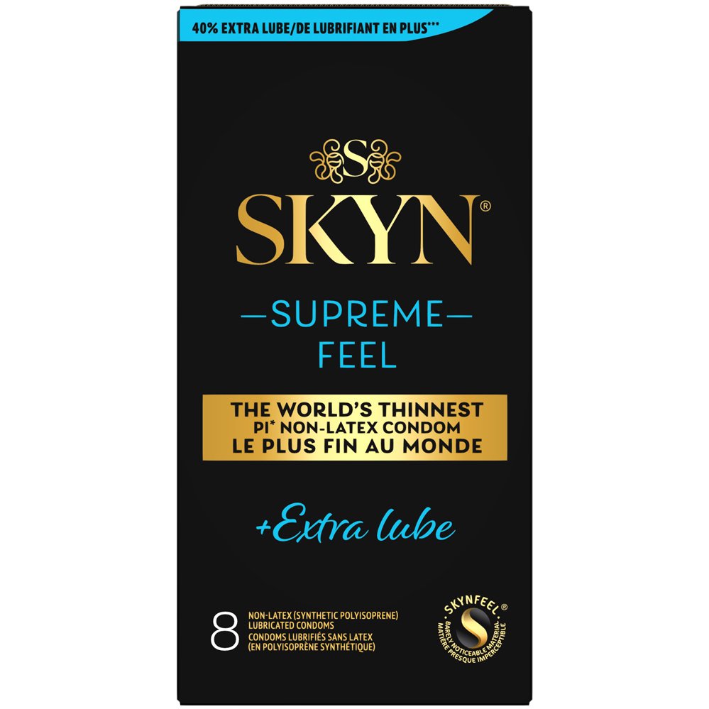 skyn-supreme-feel-extra-lube-condoms-8pk Skyn Supreme Feel Extra Lube Condoms 8pk - Image 1