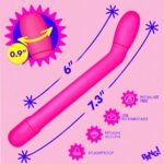 Slim G-Spot Vibrator – Pink, Rechargeable, Phthalate-Free - Image 3