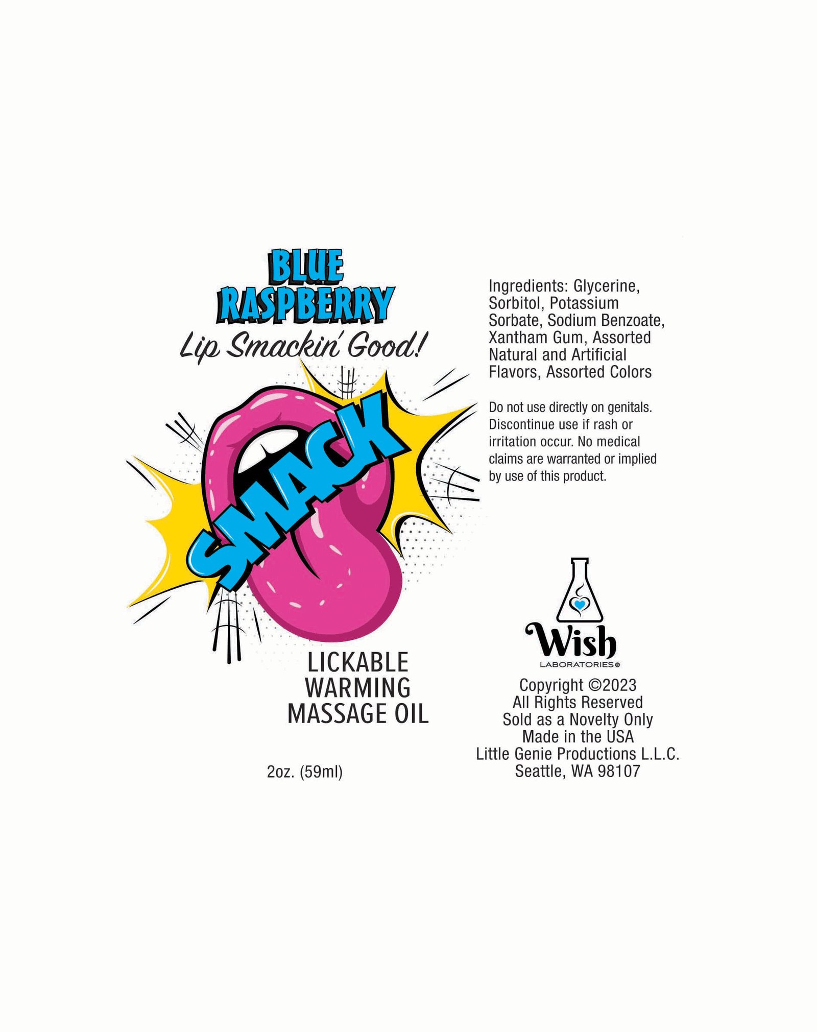 smack-warming-and-lickable-massage-oil-blue-raspberry-2-oz Smack Warming and Lickable Massage Oil - Blue Raspberry 2 Oz - Image 1