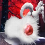 Snow She-Wolf Silicone Stroker – White - Image 3