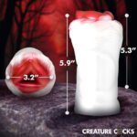 Snow She-Wolf Silicone Stroker – White - Image 5