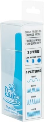 Soft Rain Power Bullet 3 Inch Breeze Coated 7  Function - Blue - Image 3
