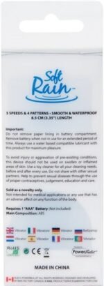 Soft Rain Power Bullet 3 Inch Breeze Coated 7  Function - Blue - Image 4