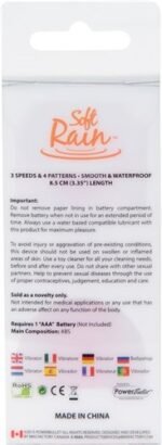 Soft Rain Power Bullet 3 Inch Breeze Coated 7  Function - Orange - Image 4