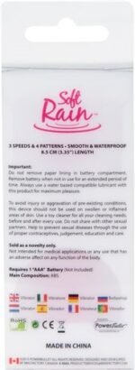 Soft Rain Power Bullet 3 Inch Breeze Coated 7 Function - Pink - Image 4