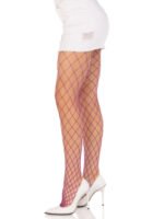 Spandex Diamond Net Tights - One Size - Purple - Image 3