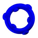 Oxballs Spinner Single Silicone Cock Ring – Glacier Blue - Image 3