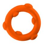 Oxballs Spinner Single Silicone Cock Ring – Orange - Image 3