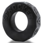 Sprocket Comfort No-Roll Cockring - Black - Image 2