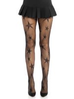 Star Net Tights – Black, One Size