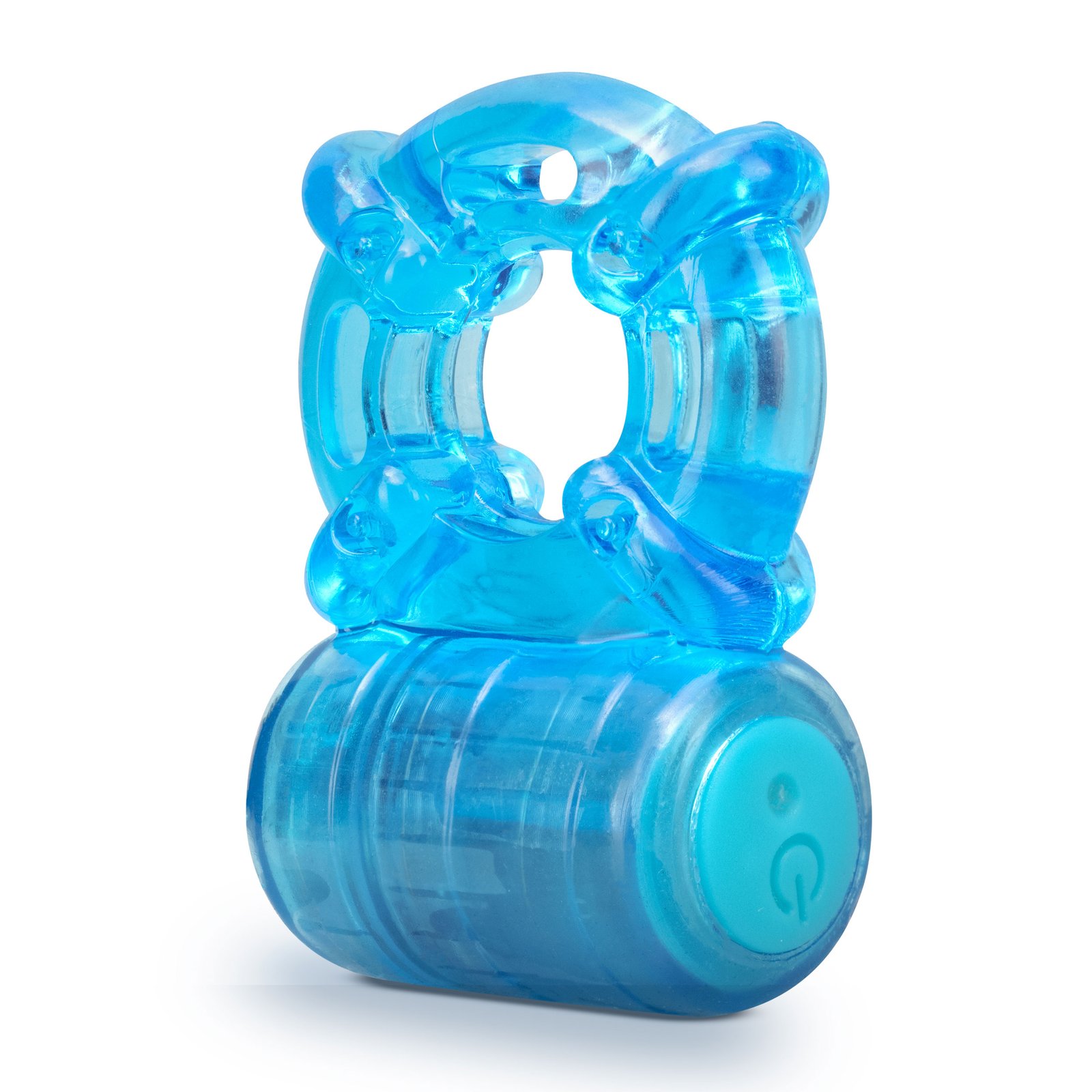 stay-hard-rechargeable-5-function-cock-ring-blue Stay Hard - Rechargeable 5 Function Cock Ring - Blue - Image 1