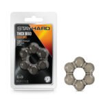Stay Hard - Thick Bead Cock Ring - Black - Image 2