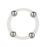 Steel Beaded Silicone Cock Ring – Large and Extra Large - Image 3