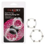 Steel Beaded Silicone Ring Set - Image 2