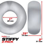 Stiffy 2-Pack Bulge-Rings - Clear Ice - Image 4