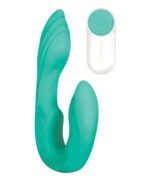 Strapless Seashell Dual-Motor Vibrator – Teal - Image 2