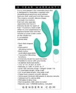 Strapless Seashell Dual-Motor Vibrator – Teal - Image 4
