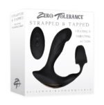 Strapped and Tapped Remote-Control Vibrating Prostate Penis Ring with Heating – Black - Image 2