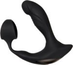 Strapped and Tapped Remote-Control Vibrating Prostate Penis Ring with Heating – Black