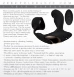 Strapped and Tapped Remote-Control Vibrating Prostate Penis Ring with Heating – Black - Image 4