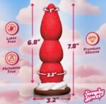 Strawberry Sweet Cream Premium Silicone Dildo - Image 3