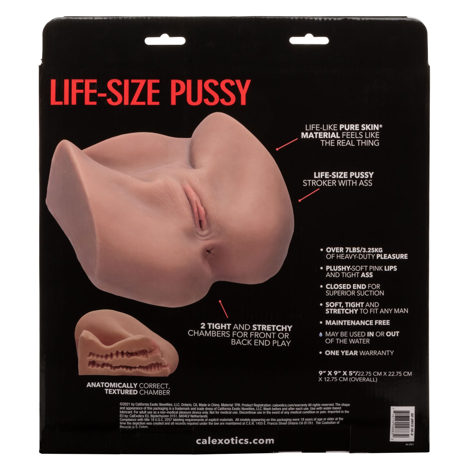 stroke-it-life-size-pussy-brown Stroke It Life-Size Pussy Stroker – Brown - Image 1
