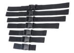 Subdued Full Body Strap Set – 7 Nylon Restraint Straps – Black - Image 2