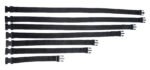 Subdued Full Body Strap Set – 7 Nylon Restraint Straps – Black