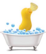 Sucky Ducky Silicone Clitoral Stimulator - Yellow - Image 2