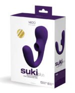 Suki Plus Rechargeable Dual Sonic Vibe - Deep Purple - Image 3