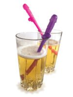Super Fun Penis Party Straws – Pink and Purple, 8-Piece Set