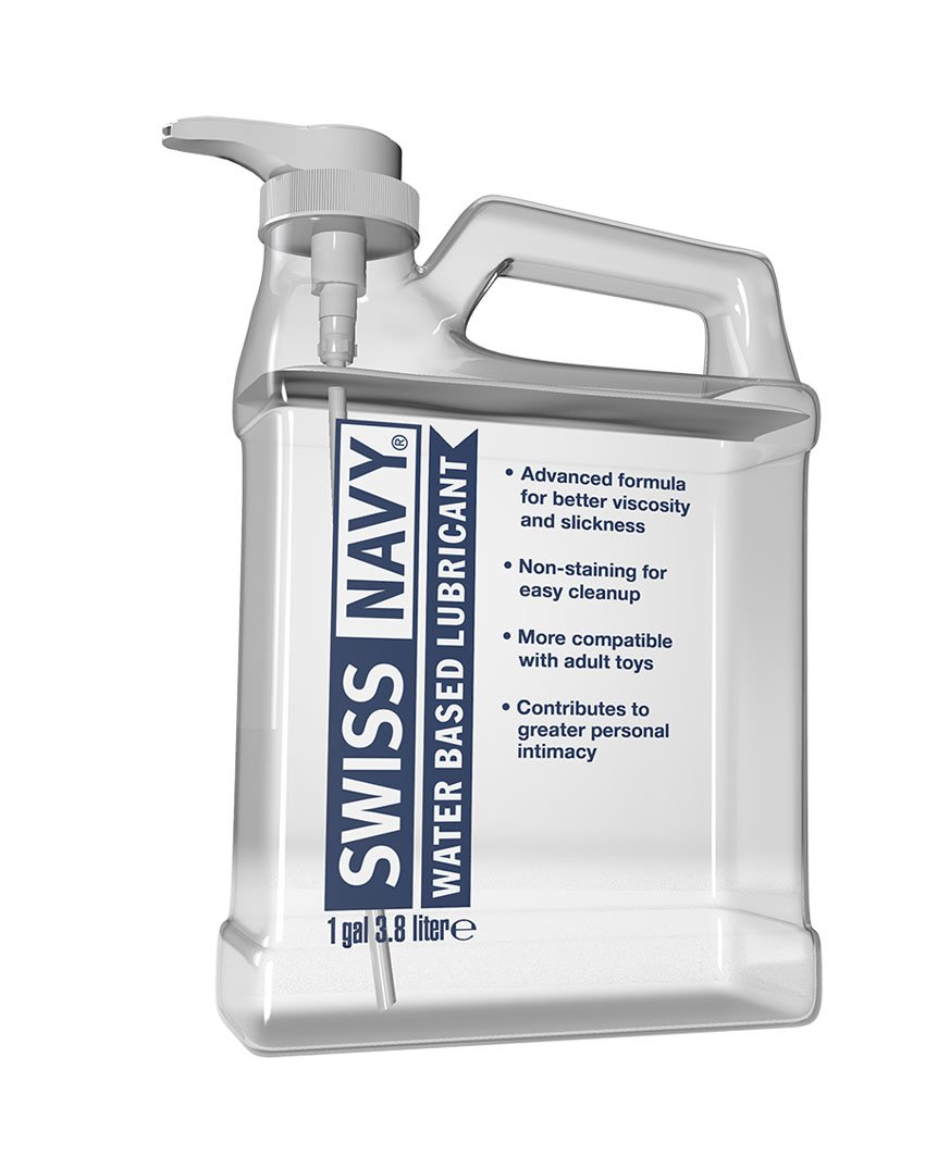 swiss-navy-water-based-lubricant-1-gallon Swiss Navy Water-Based Lubricant 1 Gallon - Image 1