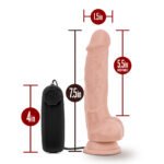 Dr. Skin - Dr. Tim - 7.5 Inch Vibrating Cock With Suction Cup - Vanilla - Image 5