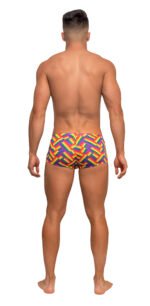 Pride Fest Mini Short Briefs – Medium – Multicolor Print - Image 3