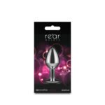 Rear Assets Silver Small Anal Plug – Pink - Image 2