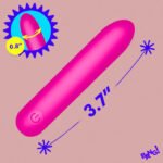 Tapered Flexible Silicone Bullet - Pink - Image 3