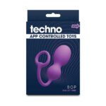 Techno Bop Rechargeable App-Controlled Insertable Vibrator – Violet - Image 2