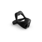 Techno Strobe Rechargeable App-Controlled Vibrating Cock Ring – Black - Image 2