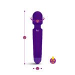 Tempest Wand Massager – Violet, Rechargeable Silicone Vibrator - Image 3