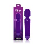 Tempest Wand Massager – Violet, Rechargeable Silicone Vibrator - Image 6