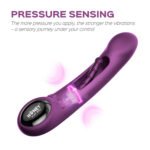 Tempo App-Controlled Tapping G-Spot Vibrator - Purple - Image 3