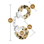 Temptasia Beginner Cuffs Leopard Animal Print Stainless Steel Wrist Cuffs - Image 3