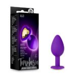 Temptasia Bling Plug Small Platinum-Cured Silicone Anal Plug – Purple - Image 2